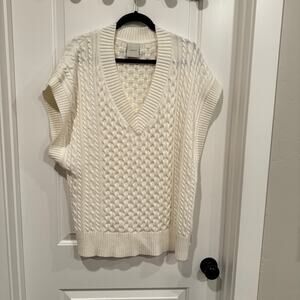 Varley Romelo Sweater Vest cream women Size XL